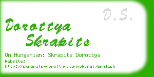 dorottya skrapits business card